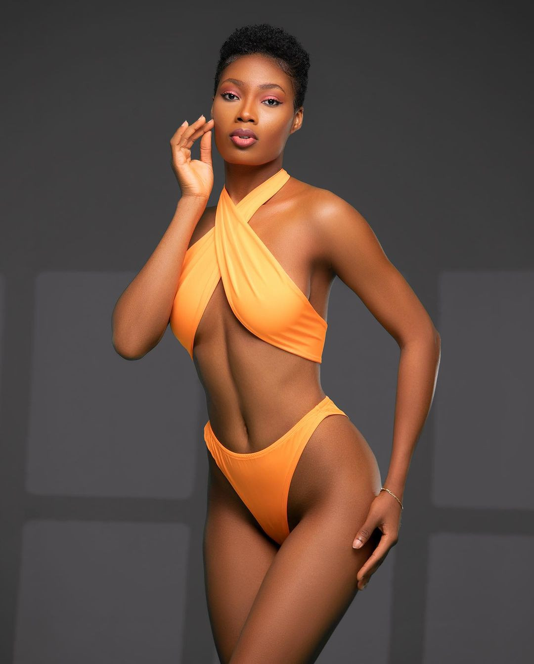 Người đẹp Togo - Mathilde Honyiglo tại cuộc thi Hoa hậu Siêu quốc gia 2023.