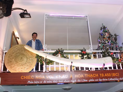 Ngà voi phục dựng dài 2,94m