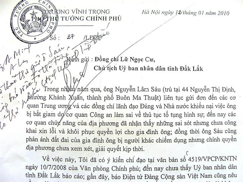 Công văn chỉ đạo lần thứ hai của Phó Thủ Tướng