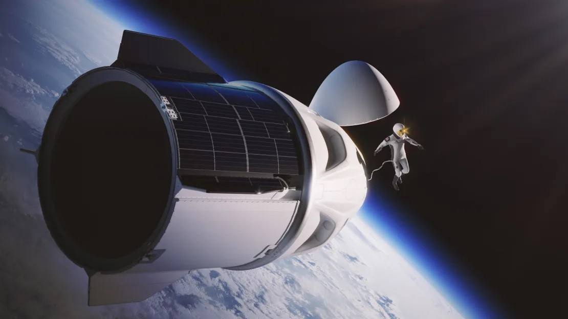 Mô phỏng về chuyến đi ngoài không gian từ tàu vũ trụ Dragon của SpaceX Mô phỏng về chuyến đi ngoài không gian từ tàu vũ trụ Dragon của SpaceX