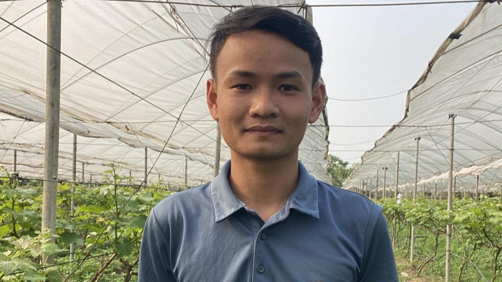 Anh Hoàng Văn Cương - Chi đoàn thôn lập Phương, xã Khai Thái, huyện Phú Xuyên, Hà Nội.