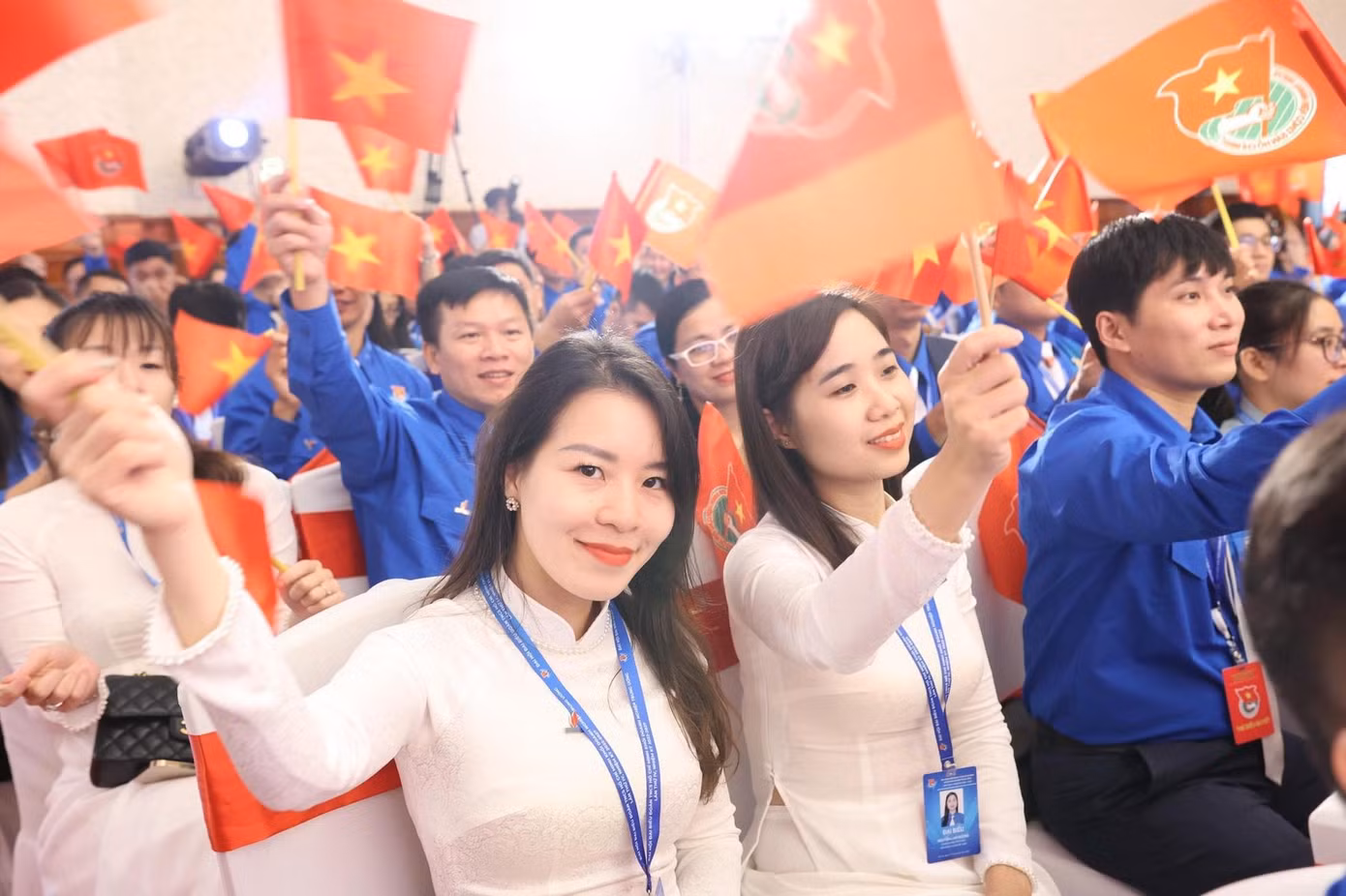 Đại hội Đoàn Khối Doanh nghiệp T.Ư lần thứ IV, nhiệm kỳ 2022 - 2027 có sự tham dự của 283 đại biểu chính thức. Ảnh: NGỌC THẮNG