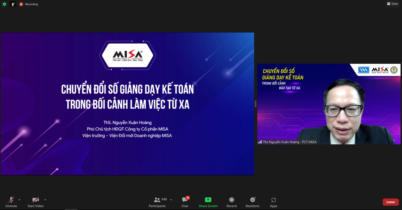 ThS Nguyễn Xuân Hoàng – Phó Chủ tịch HĐQT MISA, Viện trưởng Viện Đổi mới Doanh nghiệp MISA.