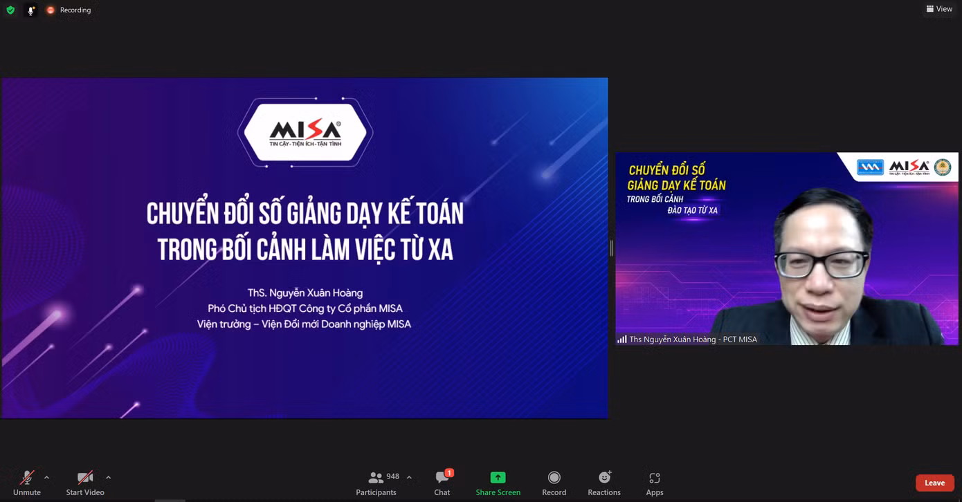 ThS Nguyễn Xuân Hoàng – Phó Chủ tịch HĐQT MISA, Viện trưởng Viện Đổi mới Doanh nghiệp MISA.