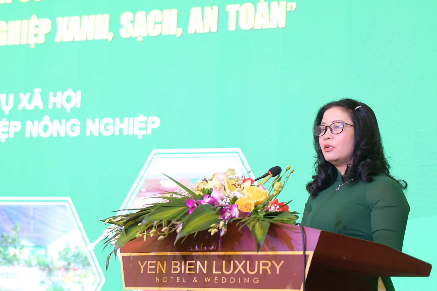 GS. TS Nguyễn Thị Lan - Giám đốc Học viện Nông nghiệp Việt Nam phát biểu tại Hội nghị.