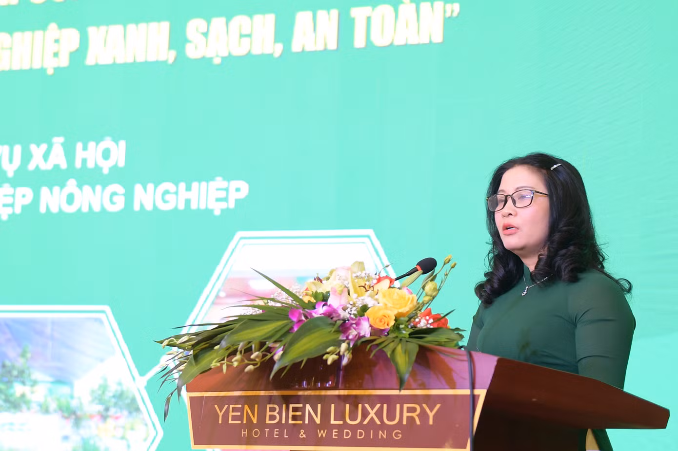 GS. TS Nguyễn Thị Lan - Giám đốc Học viện Nông nghiệp Việt Nam phát biểu tại Hội nghị.