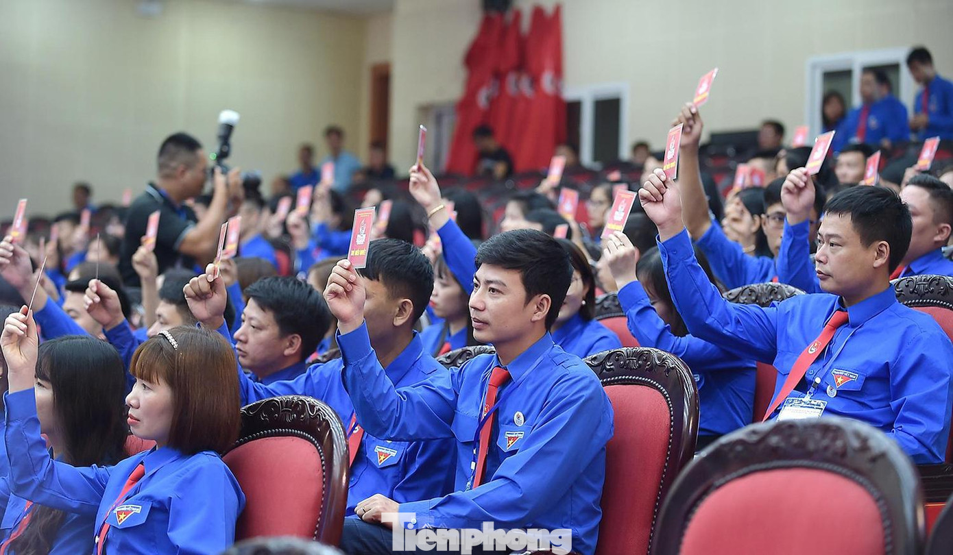 Đại hội Đoàn TNCS Hồ Chí Minh tỉnh Ninh Bình lần thứ XIV, nhiệm kỳ 2022 – 2027, được diễn ra với tinh thần hành động "Khát vọng, tiên phong, đoàn kết, sáng tạo, phát triển". Ảnh: XUÂN TÙNG
