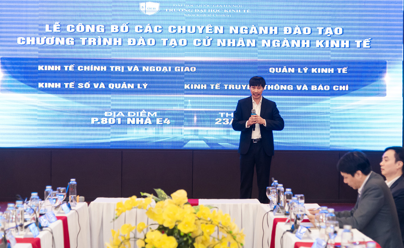 PGS. TS Trần Đức Hiệp - Chủ nhiệm Khoa Kinh tế Chính trị (trường ĐH Kinh tế, ĐHQG Hà Nội) chia sẻ về các ngành mới.