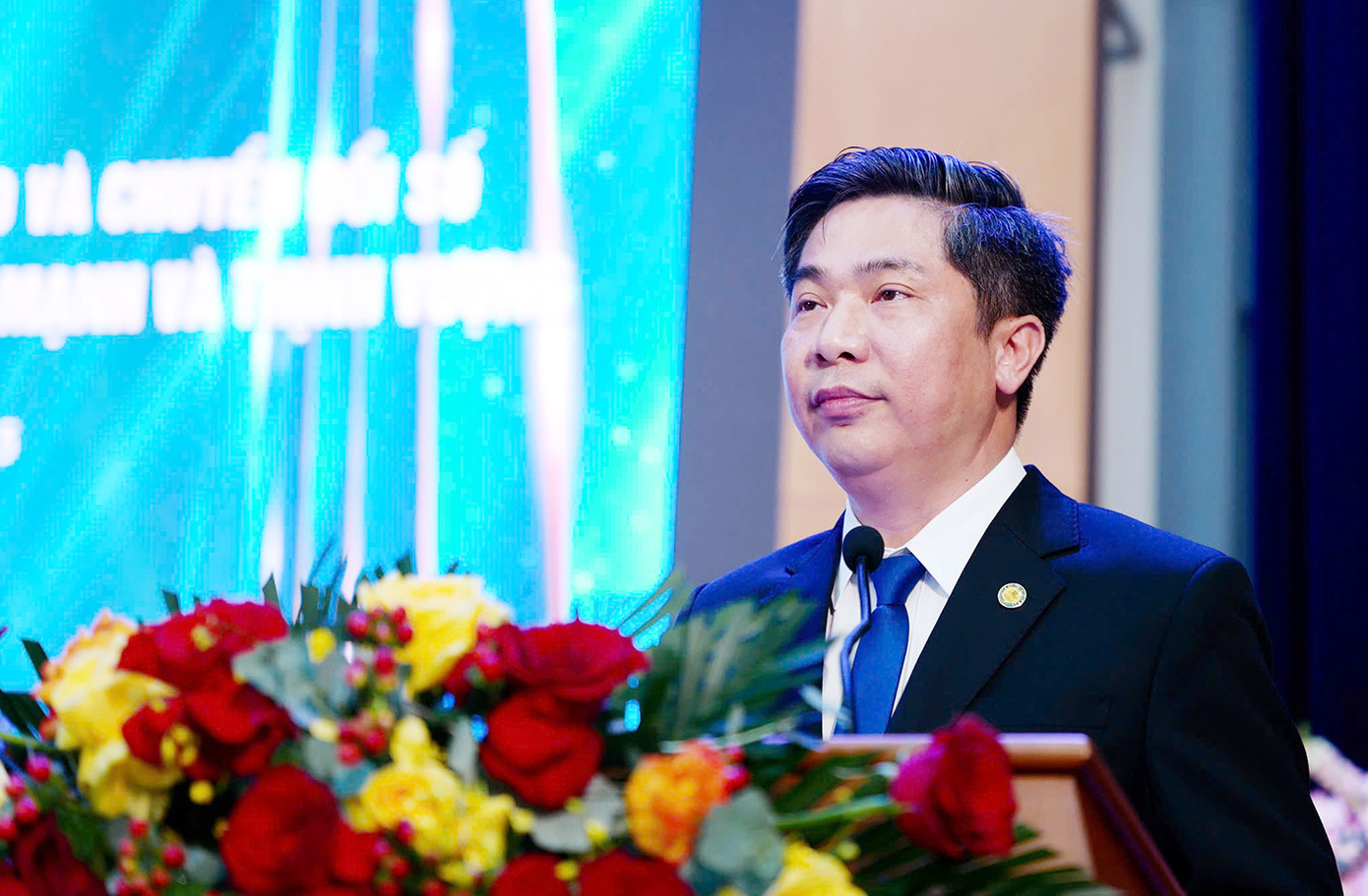 PGS. TS Nguyễn Đào Tùng – Giám đốc Học viện Tài chính phát biểu tại chương trình.