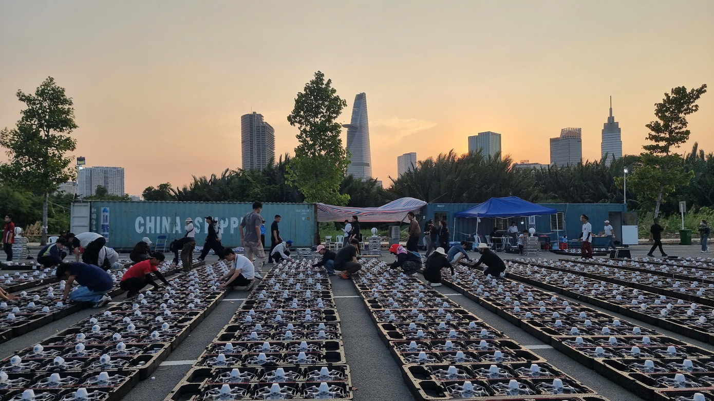 BTC chương trình kiểm tra kỹ thuật trước giờ trình diễn.