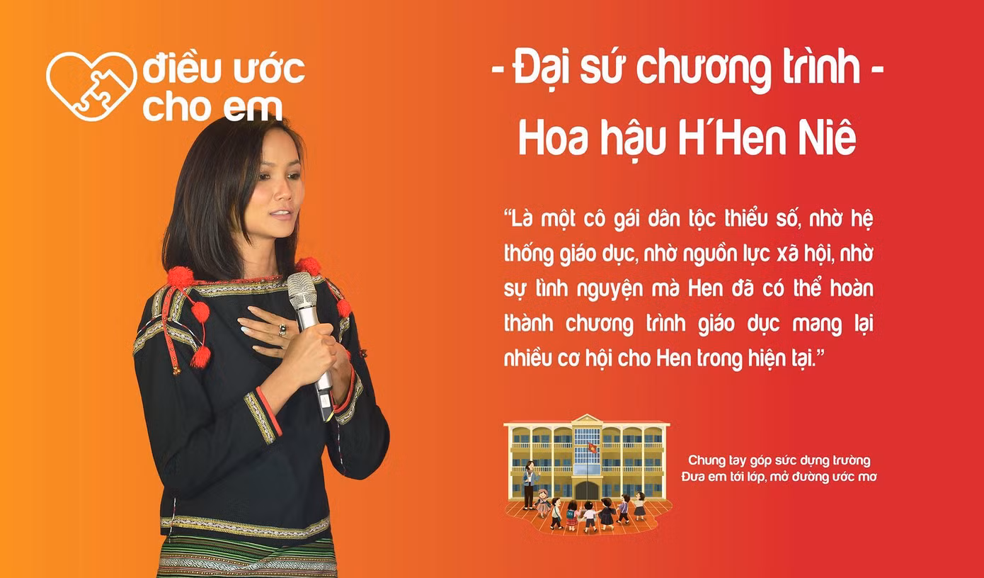 Tin rằng, chính vẻ đẹp và lòng nhân ái của H’Hen Niê cùng chuỗi chương trình ý nghĩa mà Điều ước cho em đang thực hiện sẽ cộng hưởng với nhau để tiếp tục truyền cảm hứng hành động, đóng góp của mỗi người Việt Nam, dù ở bất kỳ nơi đâu chúng ta đều cùng hướng về những “điều ước” Việt Nam.