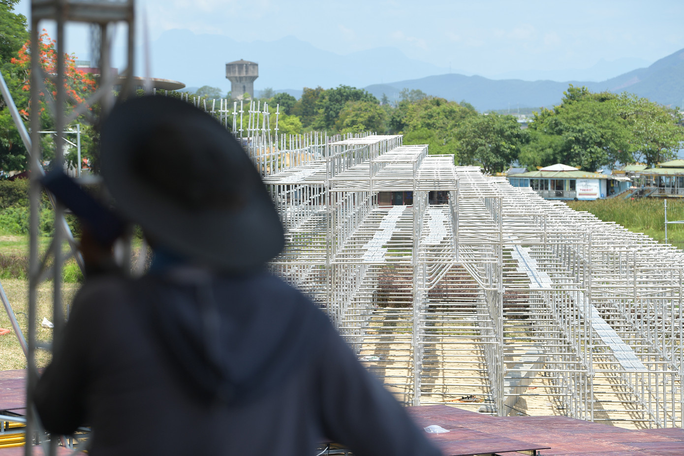Sân khấu đêm chung kết Hoa hậu Việt Nam 2024 đã thành hình.