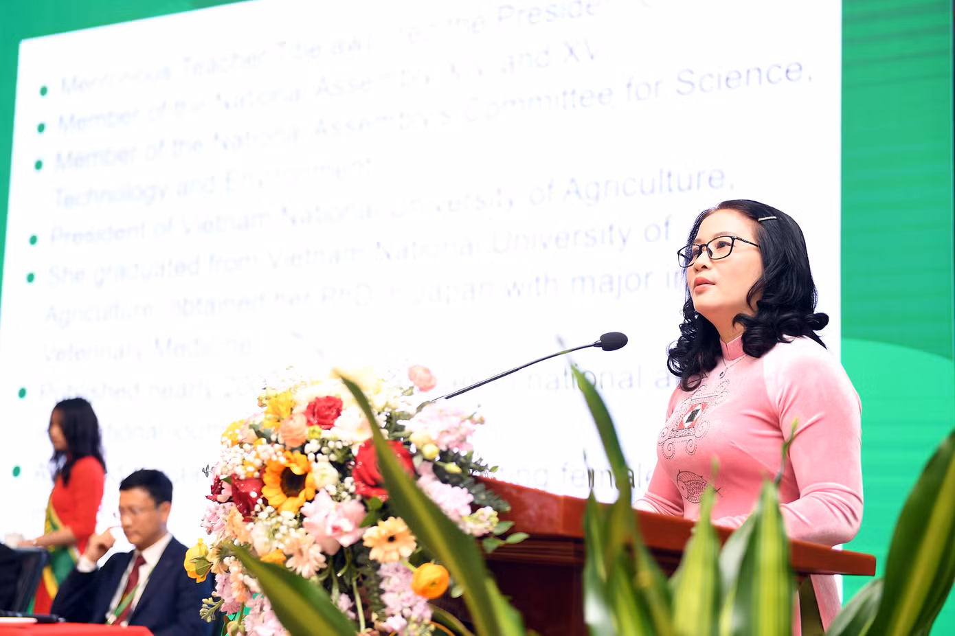 GS. TS Nguyễn Thị Lan - Giám đốc Học viện Nông nghiệp Việt Nam phát biểu tại chương trình.