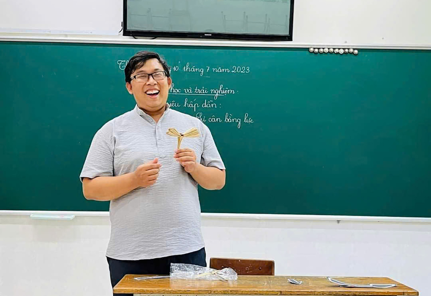 ThS Hoàng Hữu Phước trên giảng đường.