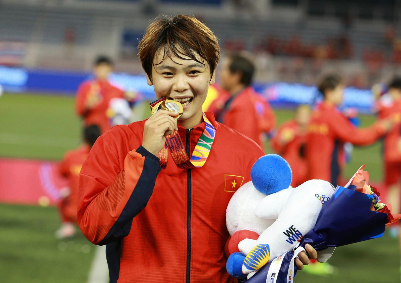 Phạm Hải Yến - Vận động viên Bộ môn Bóng đá nữ, Trung tâm Huấn luyện và Thi đấu Thể dục thao Hà Nội.