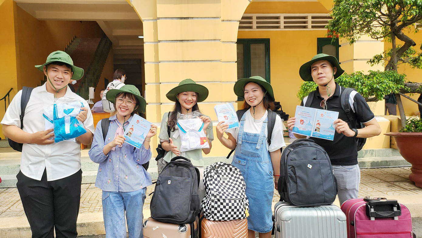 Những gương mặt sinh viên sẽ tham gia 'Hành trình Sinh viên với biển đảo Tổ quốc năm 2023', tại huyện đảo Trường Sa.