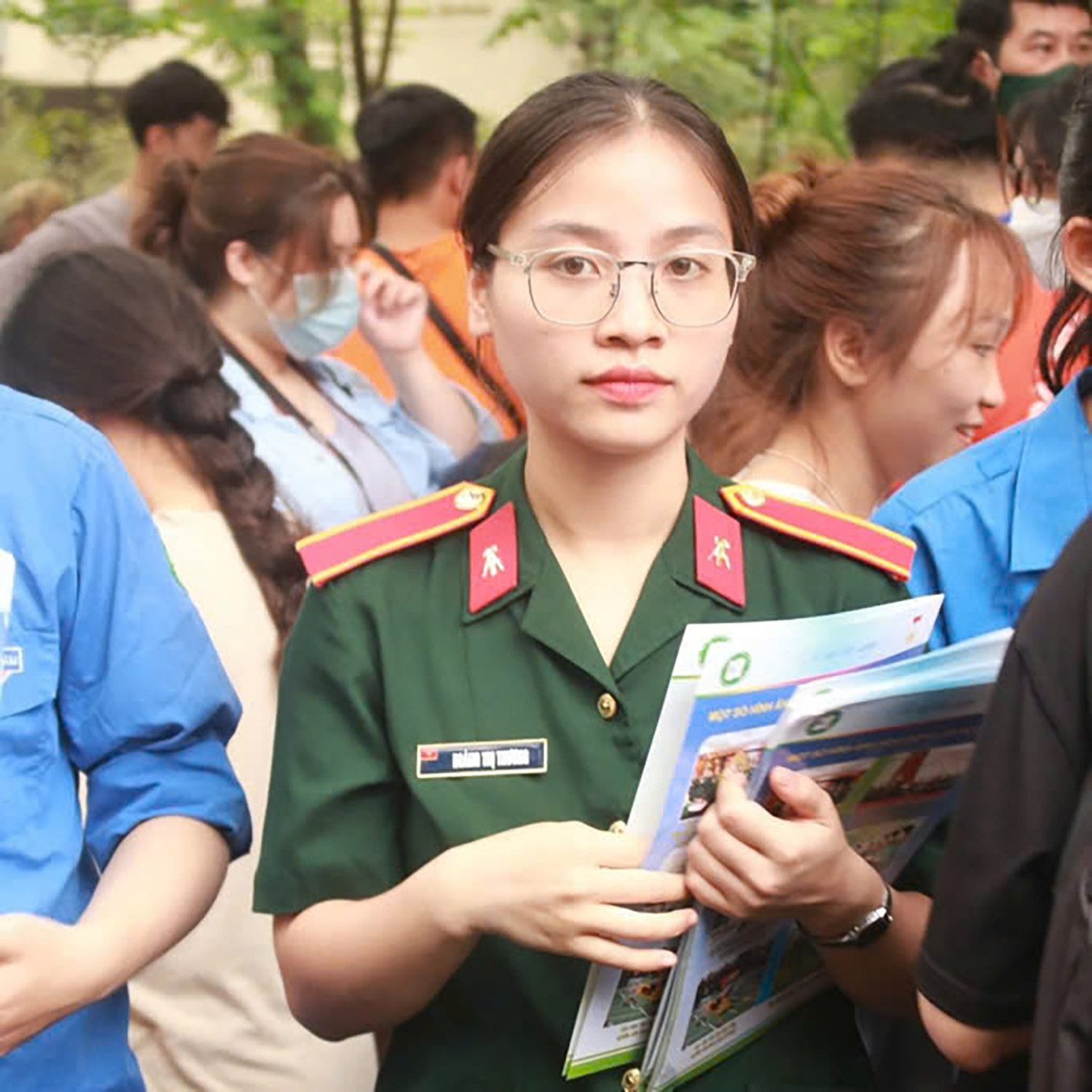 Hoàng Thị Thương (Học viên Học viện Kỹ thuật Quân sự). Ảnh: NVCC Hoàng Thị Thương (Học viên Học viện Kỹ thuật Quân sự). Ảnh: NVCC