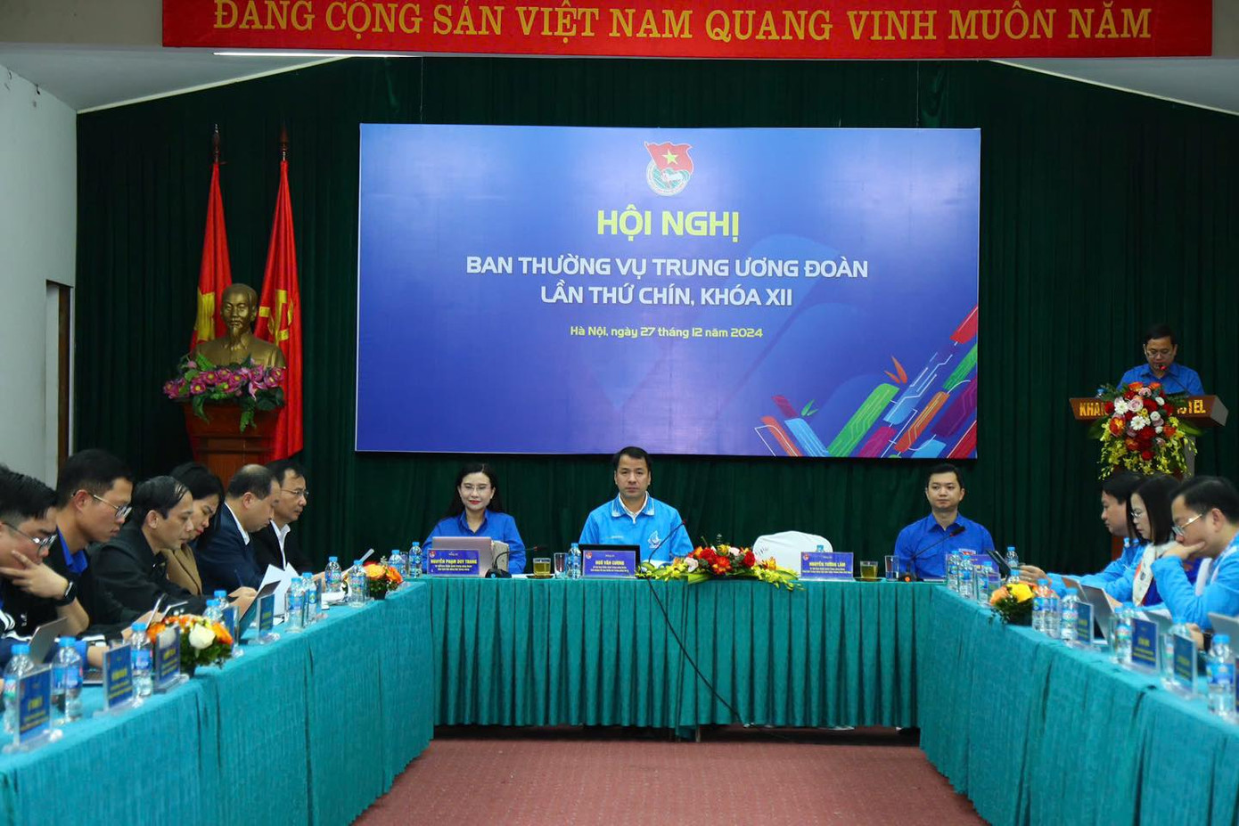 Hội nghị Ban Thường vụ T.Ư Đoàn lần thứ 9, khóa XII diễn ra sáng 27/12, tại Hà Nội.