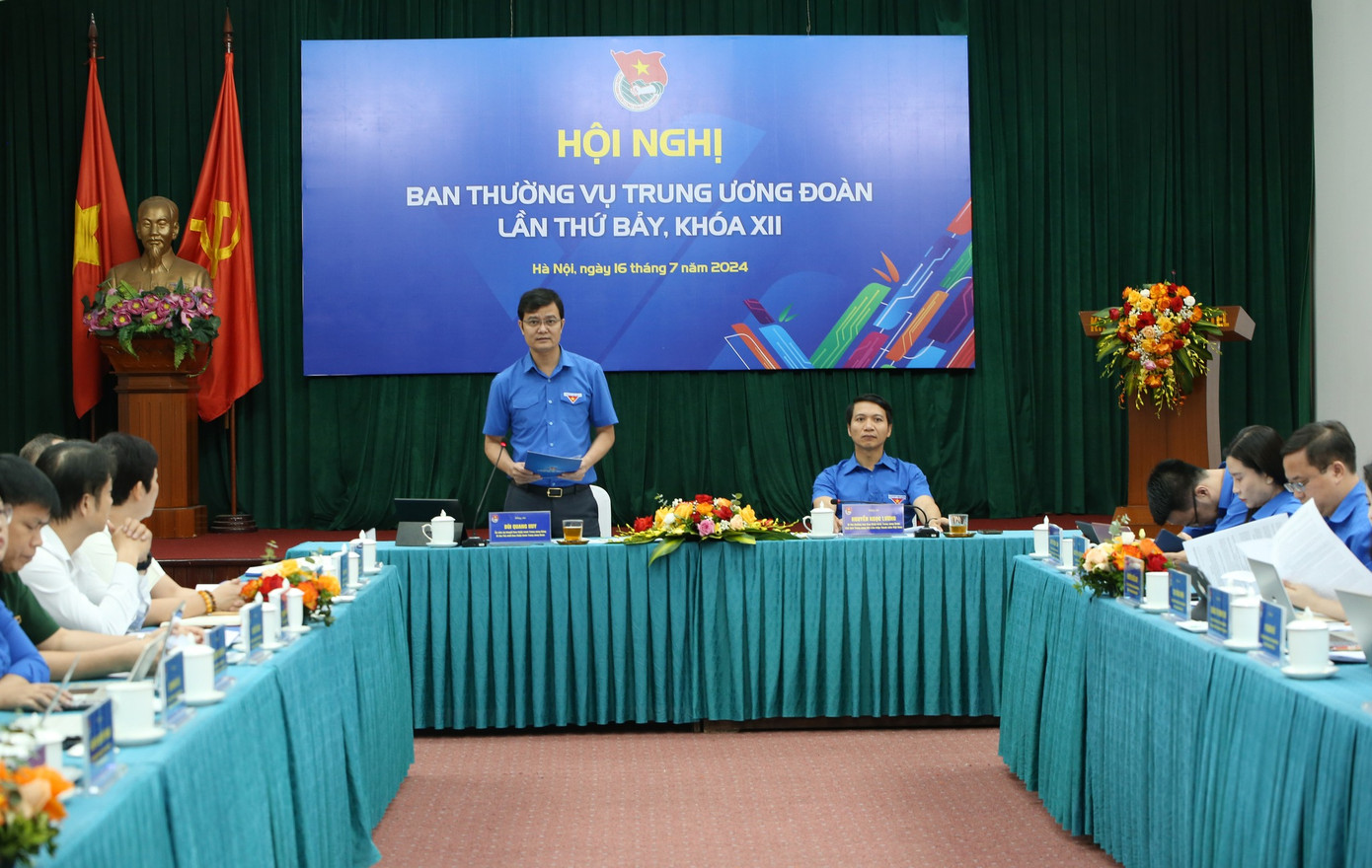 Khai mạc Hội nghị Ban Thường vụ Trung ương Đoàn lần thứ bảy, khoá XII. Khai mạc Hội nghị Ban Thường vụ Trung ương Đoàn lần thứ bảy, khoá XII.