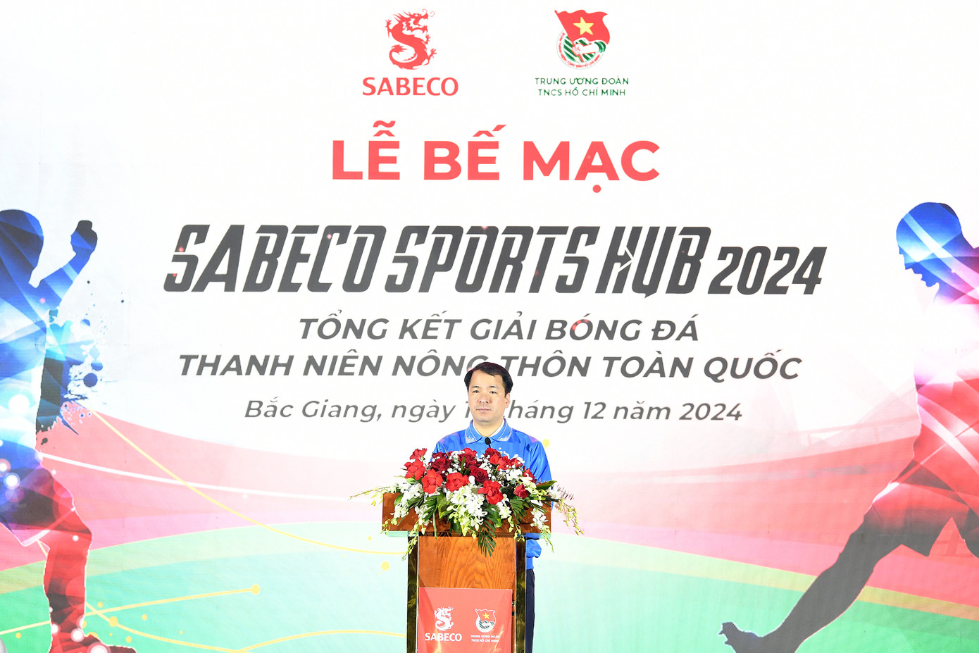 Anh Ngô Văn Cương - Bí thư T.Ư Đoàn phát biểu tại chương trình. Anh Ngô Văn Cương - Bí thư T.Ư Đoàn phát biểu tại chương trình.