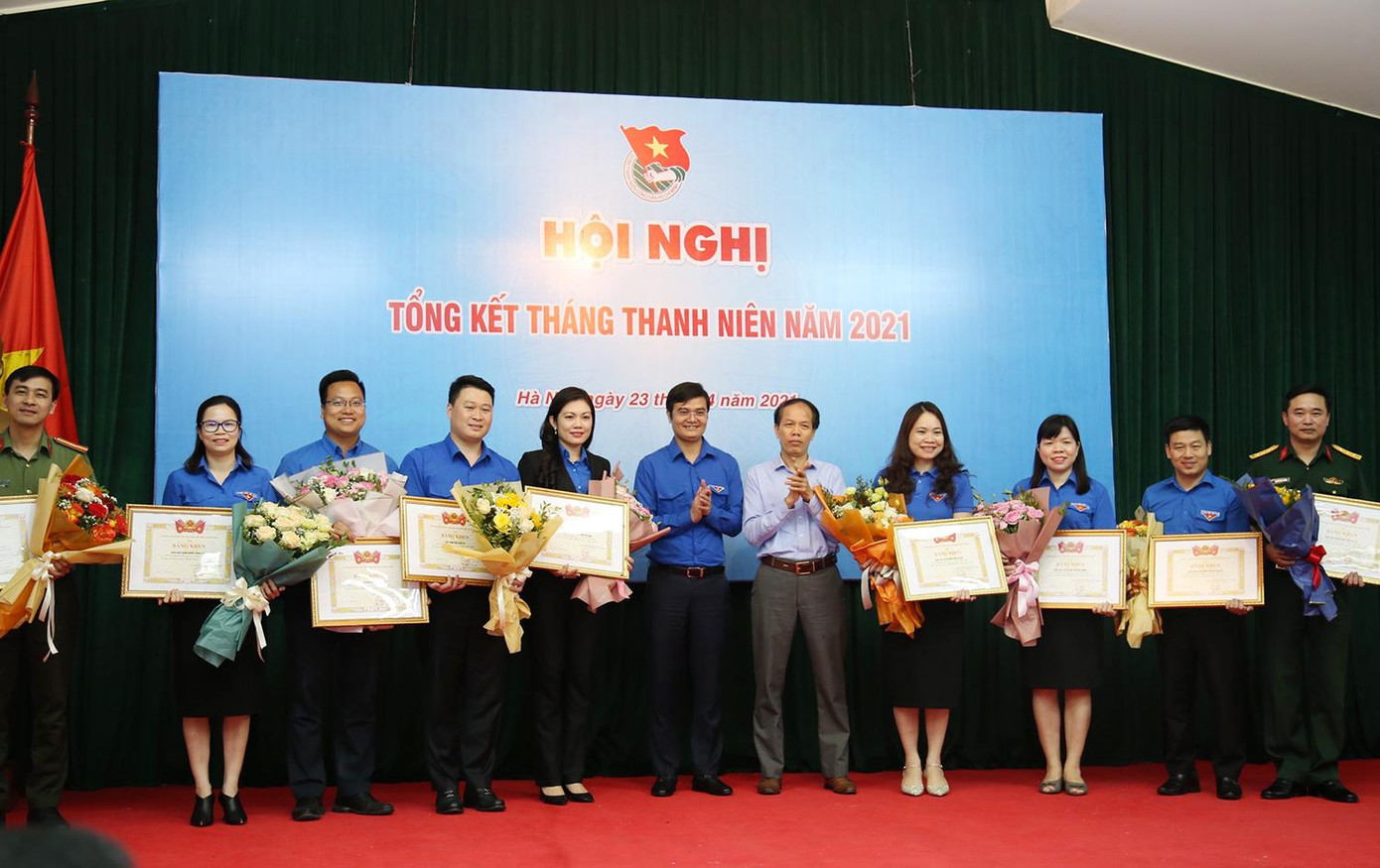 T.Ư Đoàn tặng Bằng khen cho các đơn vị vì thành tích xuất sắc trong Tháng Thanh niên 2021.