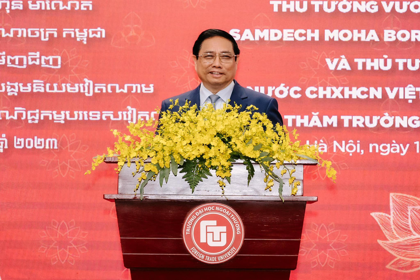 Thủ tướng Chính phủ Phạm Minh Chính phát biểu tại buổi gặp gỡ. Thủ tướng Chính phủ Phạm Minh Chính phát biểu tại buổi gặp gỡ.