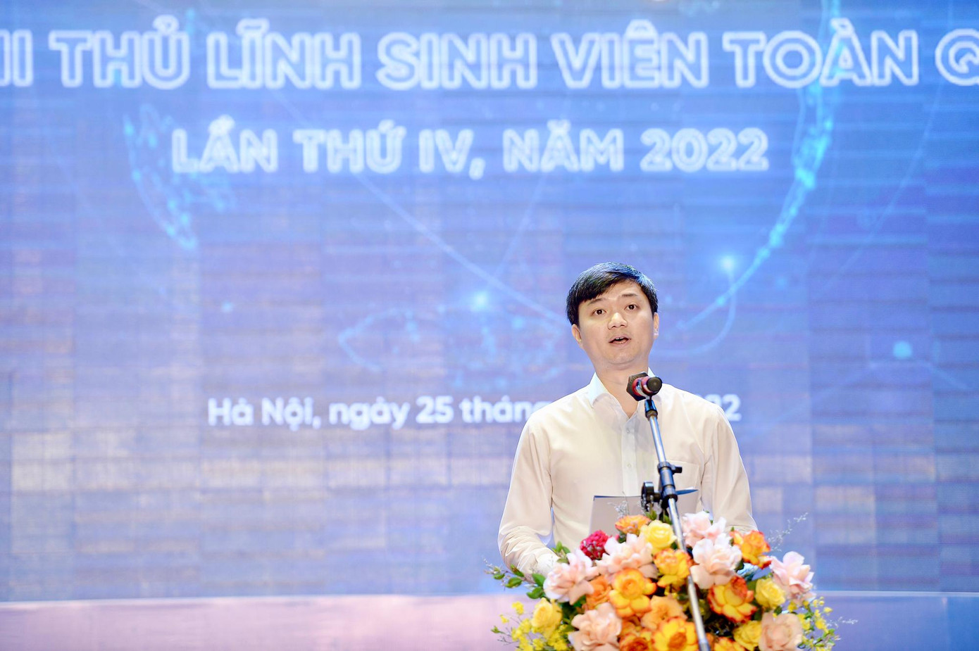 Anh Nguyễn Minh Triết - Bí thư T.Ư Đoàn, Chủ tịch T.Ư Hội Sinh viên Việt Nam phát biểu tại Lễ phát động. Anh Nguyễn Minh Triết - Bí thư T.Ư Đoàn, Chủ tịch T.Ư Hội Sinh viên Việt Nam phát biểu tại Lễ phát động.