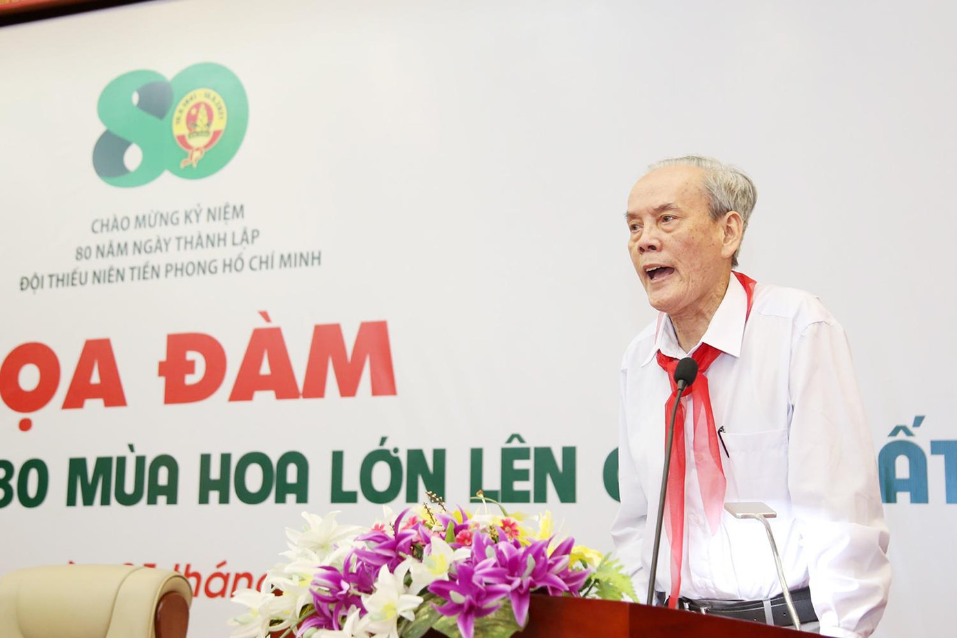 Ông Hoàng Giai chia sẻ về 5 điều Bác Hồ dạy thiếu niên, nhi đồng.