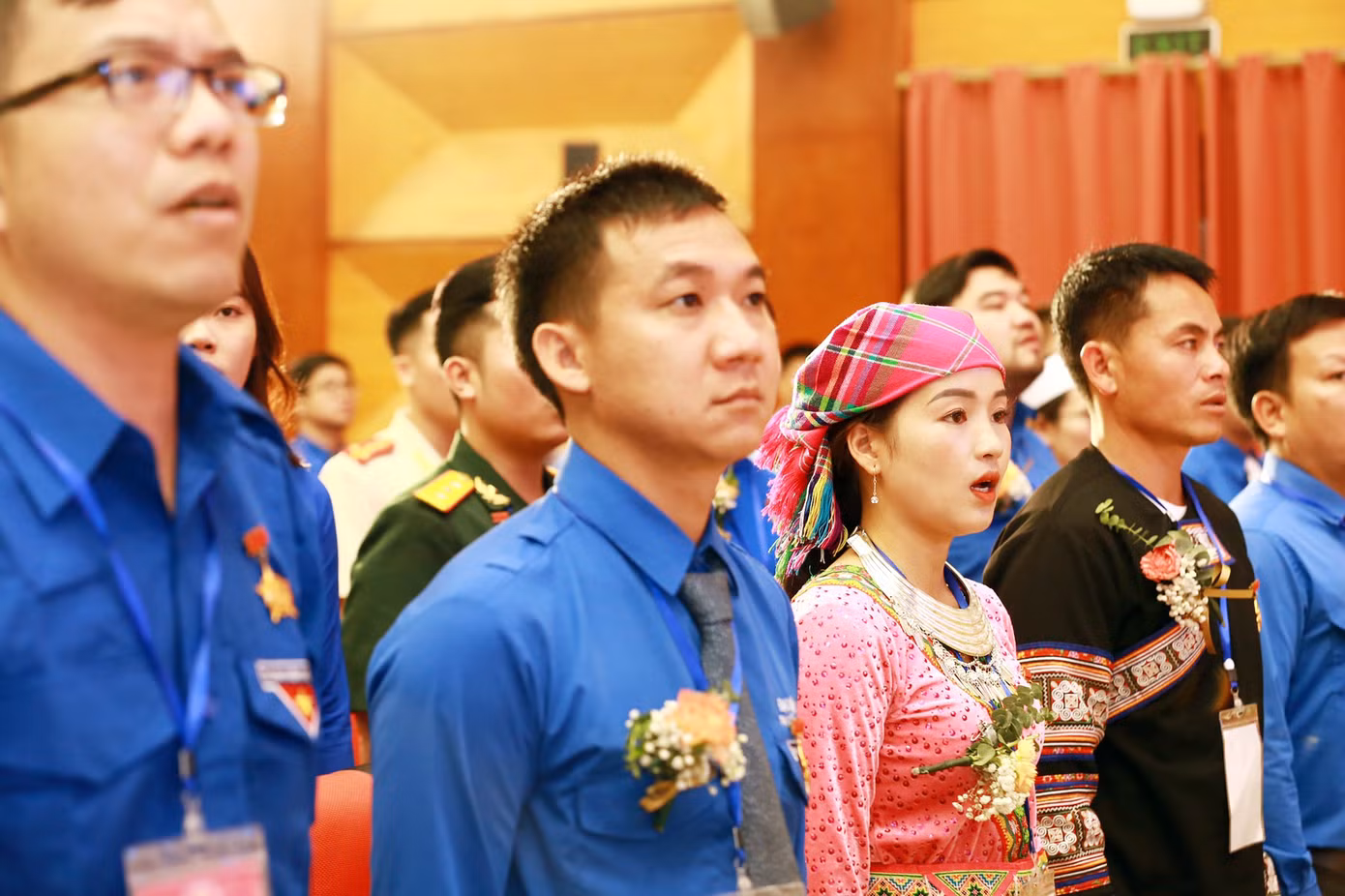 Các đại biểu tham dự Đại hội Thanh niên tiên tiến làm theo lời Bác năm 2023.