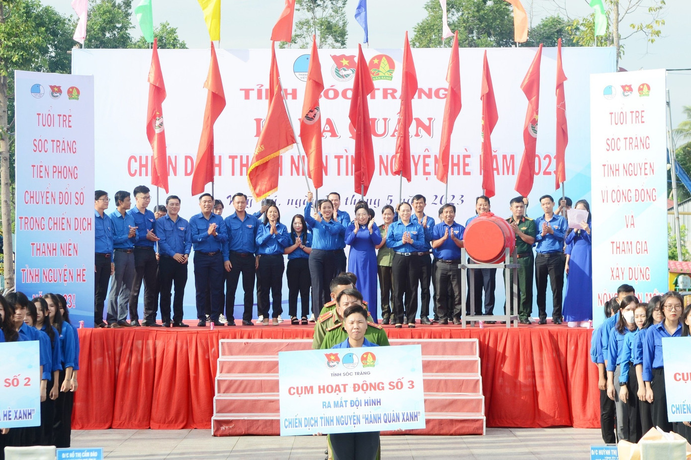 Tỉnh Đoàn Sóc Trăng tổ chức Lễ ra quân Chiến dịch Thanh niên tình nguyện Hè năm 2023.