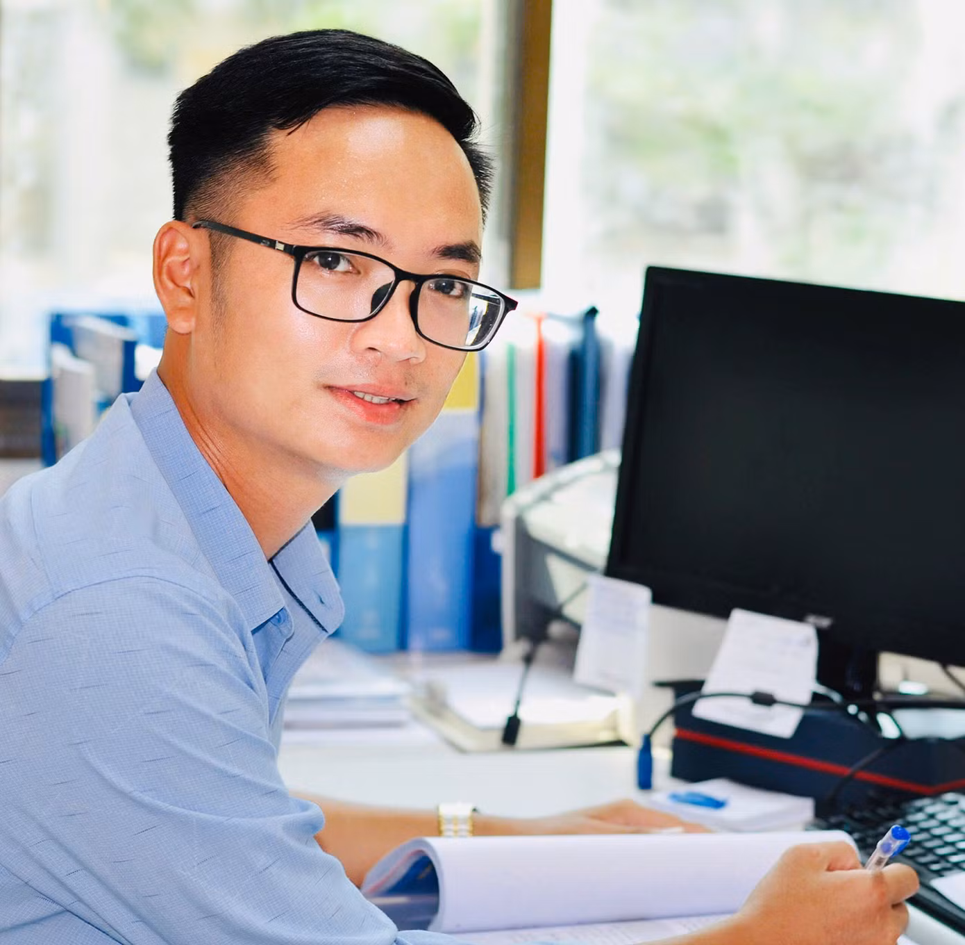 ThS Vũ Ngọc Quý cho biết, một trong những yếu tố quan trọng để đạt được thành công trong nghiên cứu khoa học chính là sự chủ động. Ảnh: NVCC