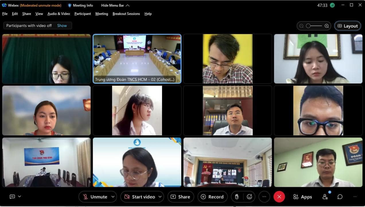 Hội nghị Ban Thư ký T.Ư Hội Sinh viên Việt Nam lần thứ ba, khoá XI được diễn ra theo hình thức trực tiếp và trực tuyến. Hội nghị Ban Thư ký T.Ư Hội Sinh viên Việt Nam lần thứ ba, khoá XI được diễn ra theo hình thức trực tiếp và trực tuyến.