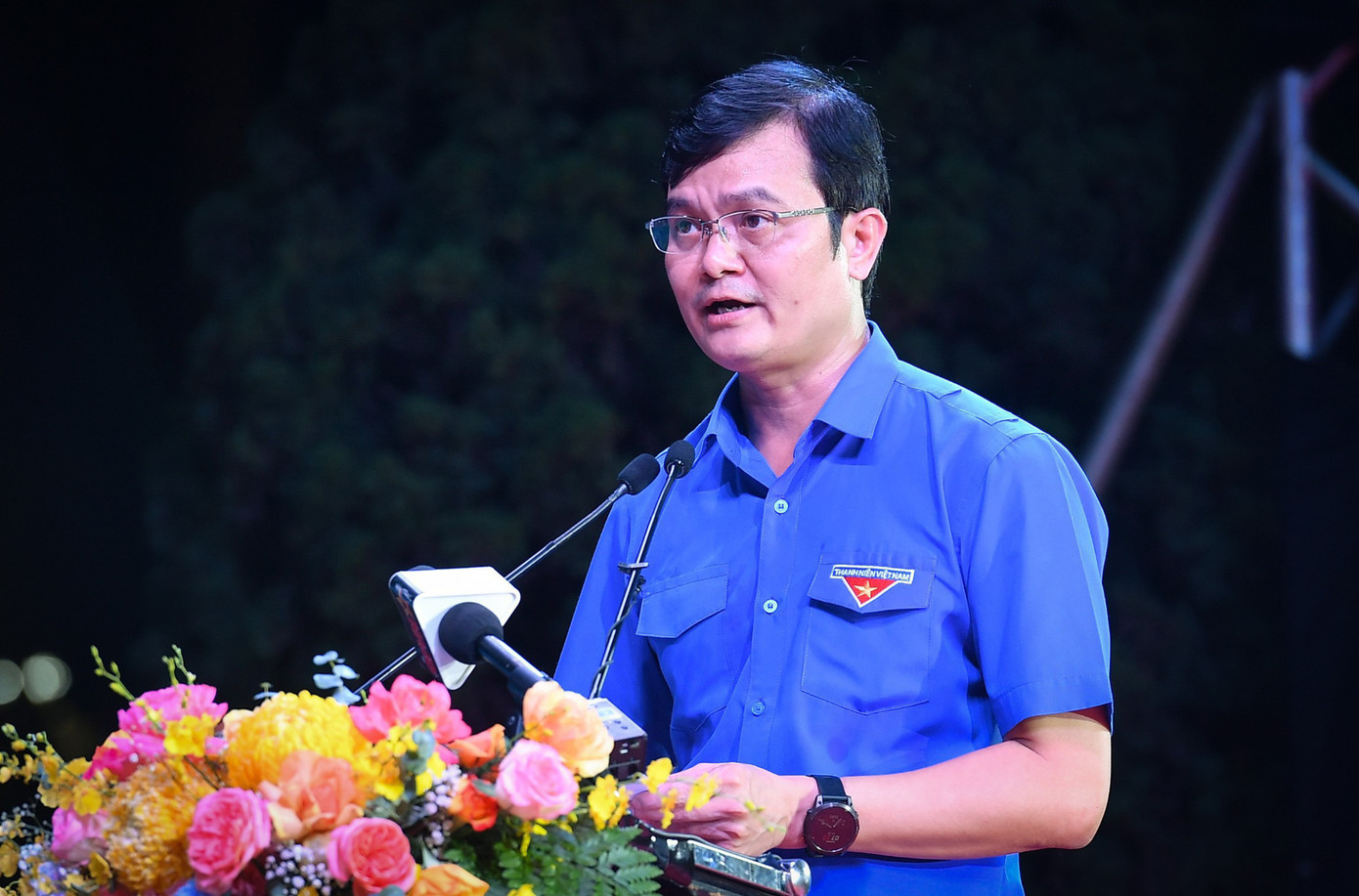 Anh Bùi Quang Huy - Uỷ viên Dự khuyết T.Ư Đảng, Bí thư thứ nhất T.Ư Đoàn, phát biểu tại chương trình. Anh Bùi Quang Huy - Uỷ viên Dự khuyết T.Ư Đảng, Bí thư thứ nhất T.Ư Đoàn, phát biểu tại chương trình.