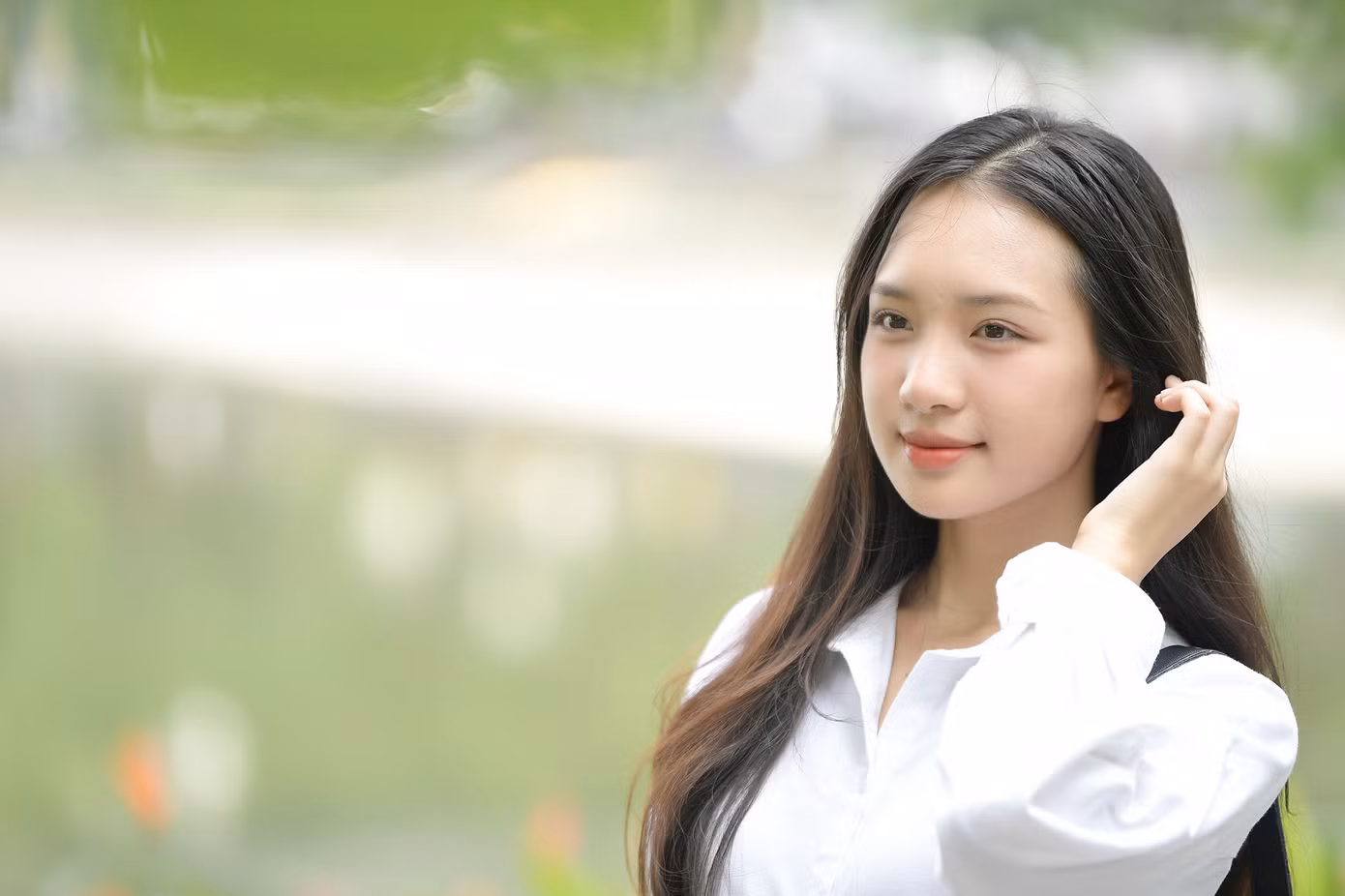 Giang Thanh là thí sinh được gọi tên gần cuối, nên cô thấy run và lo lắng. “Nhưng tôi tin vào sự cố gắng của mình, không ngừng học hỏi, trau dồi và lan tỏa. Vậy nên khi được gọi tên, tôi cảm thấy mình đã có được một chiến thắng nhỏ trên hành trình Hoa hậu Việt Nam. Tôi luôn tin mọi sự cố gắng sẽ gặt hái được thành công”, cô chia sẻ.