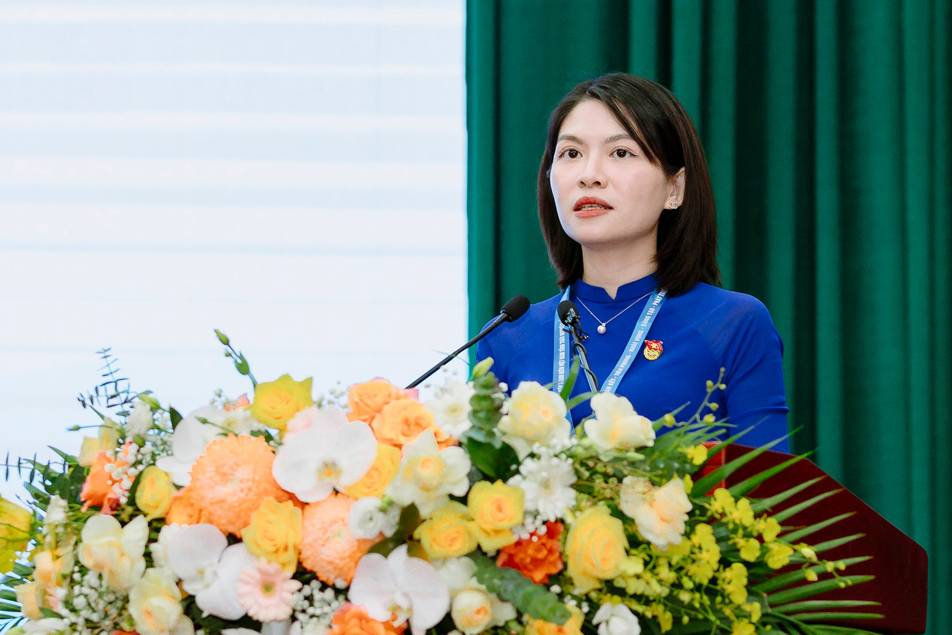 Phó Bí thư phụ trách Tỉnh Đoàn Thái Nguyên Phạm Thị Thu Hiền chia sẻ tại chương trình.