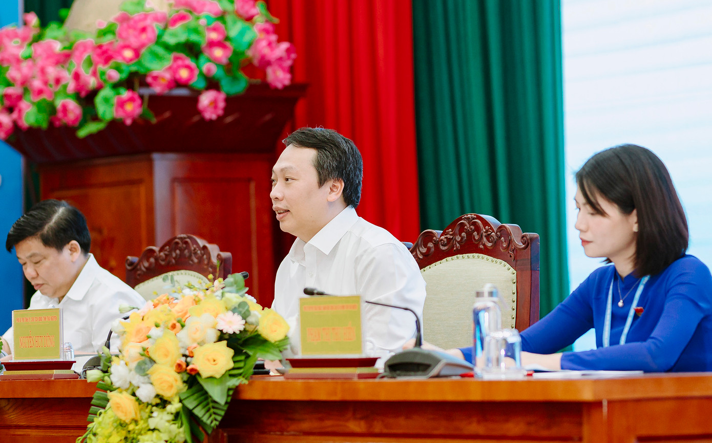 Phó Bí thư phụ trách Tỉnh Đoàn Thái Nguyên Phạm Thị Thu Hiền chia sẻ tại chương trình.