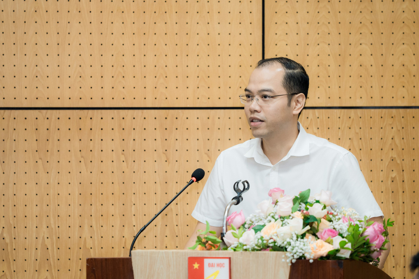 Anh Nguyễn Tiến Hưng - Phó Bí thư Thành Đoàn, Chủ tịch Hội Sinh viên TP. Hà Nội.