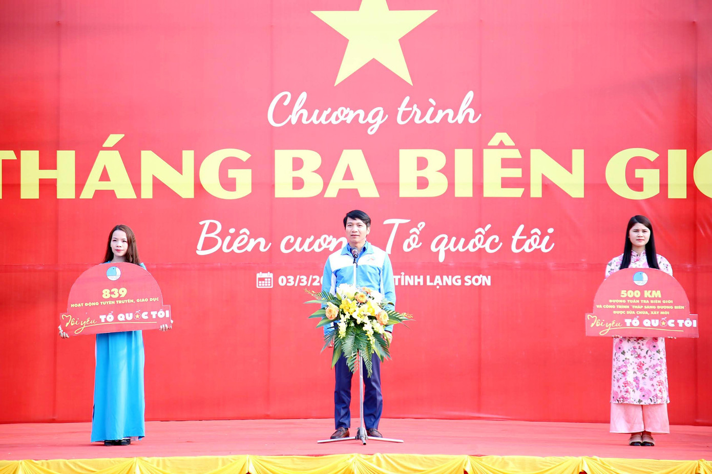 Nhiều phần việc trong chương trình "Tháng Ba biên giới", năm 2023.