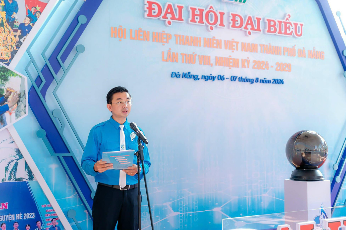 Anh Nguyễn Bá Duân - Phó Bí thư Thành Đoàn, Chủ tịch Hội LHTN TP. Đà Nẵng phát biểu tại chương trình. Anh Nguyễn Bá Duân - Phó Bí thư Thành Đoàn, Chủ tịch Hội LHTN TP. Đà Nẵng phát biểu tại chương trình.