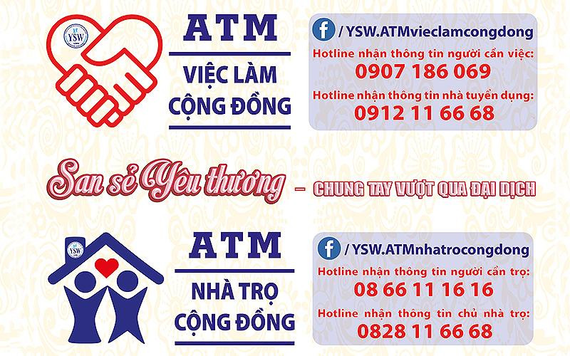 Các số điện đường dây nóng của “ATM việc làm cộng đồng” và “ATM phòng trọ cộng đồng”. Các số điện đường dây nóng của “ATM việc làm cộng đồng” và “ATM phòng trọ cộng đồng”.