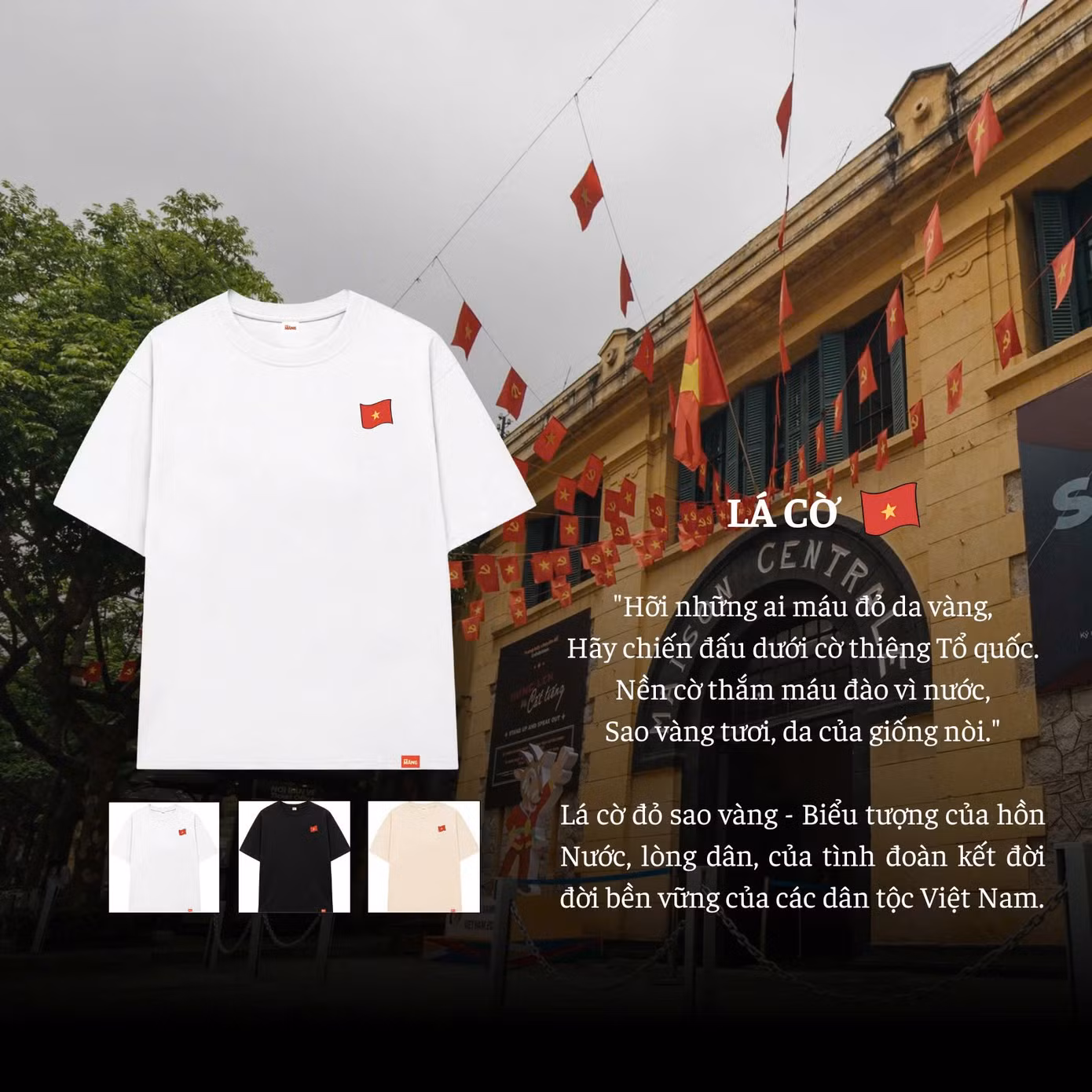 Những chiếc áo được thiết kế riêng, thể hiện tình yêu với quê hương, đất nước.