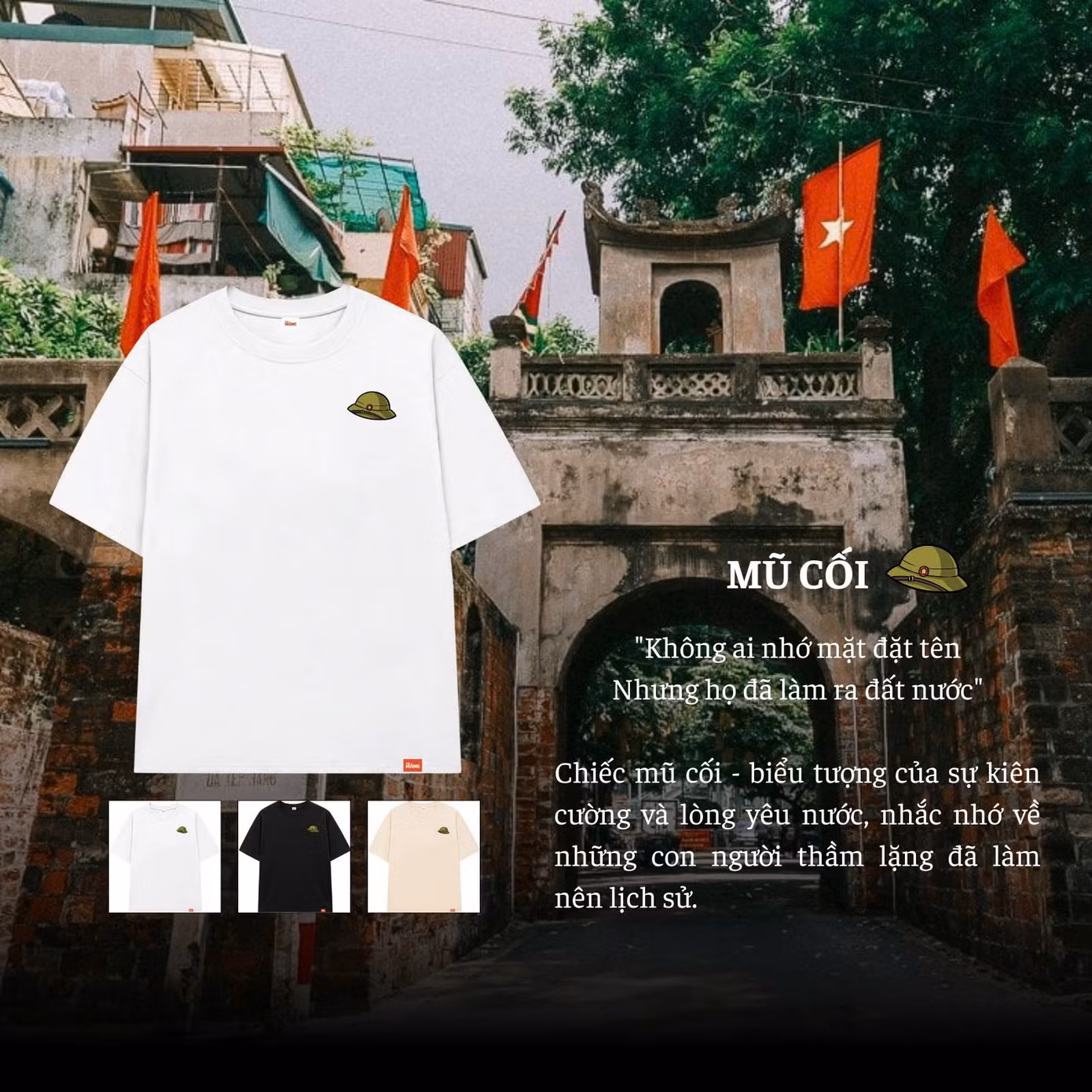 Những chiếc áo được thiết kế riêng, thể hiện tình yêu với quê hương, đất nước.
