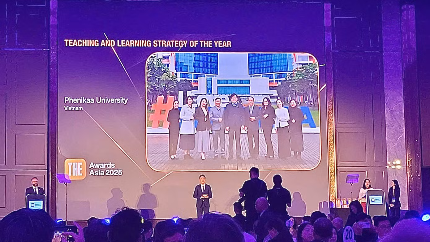 ĐH Phenikaa sánh vai cùng những tên tuổi lớn tại TOP 8 THE Awards Asia 2025. ĐH Phenikaa sánh vai cùng những tên tuổi lớn tại TOP 8 THE Awards Asia 2025.