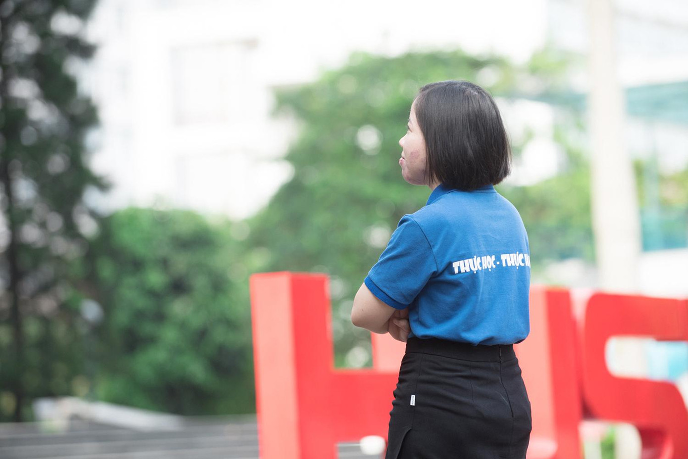 Cô gái bé nhỏ hết mình với dự án cộng đồng SV Talk. Cô gái bé nhỏ hết mình với dự án cộng đồng SV Talk.