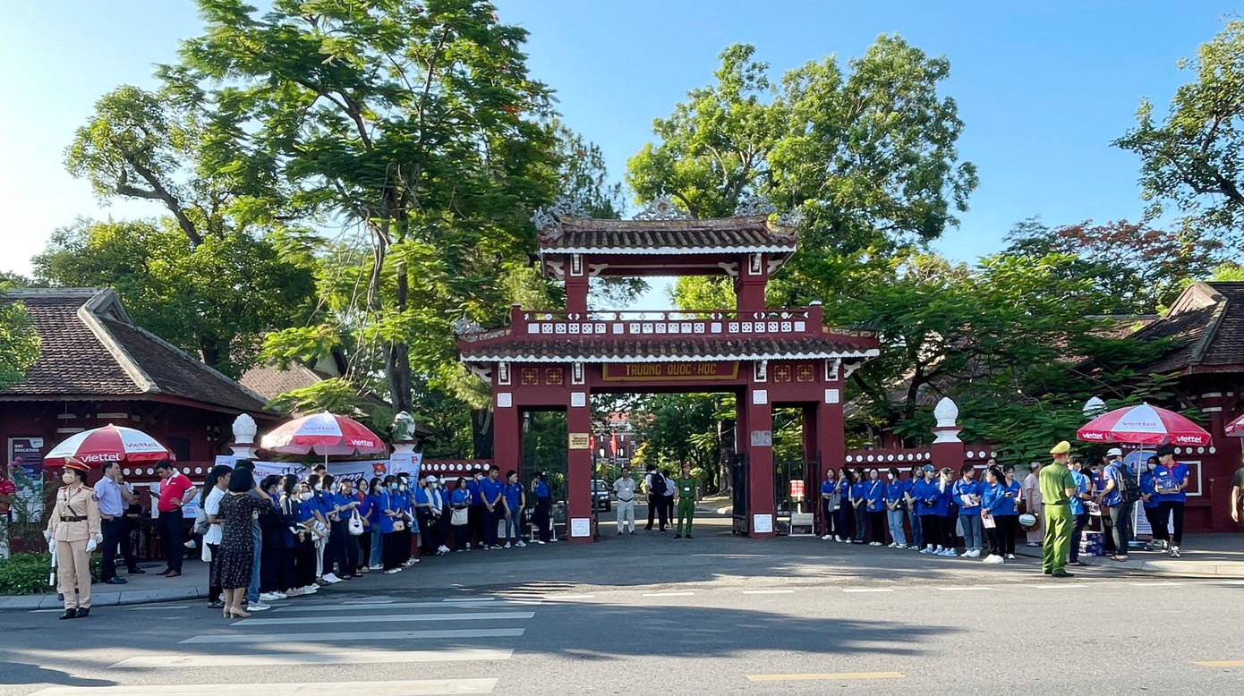 Các đội hình 'Tiếp sức mùa thi' năm 2023 tại tỉnh Thừa Thiên - Huế.