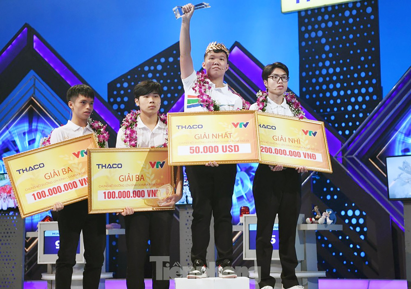Chàng trai xứ Thanh giành chức vô địch &apos;Đường lên đỉnh Olympia&apos; 2023. Ảnh: NHƯ Ý