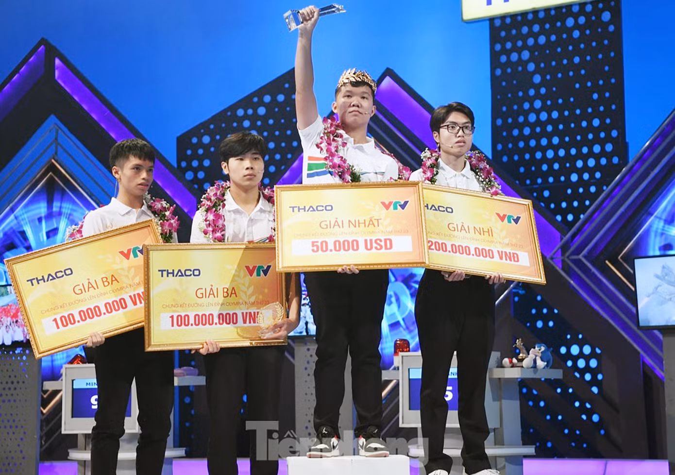 Chàng trai xứ Thanh giành chức vô địch 'Đường lên đỉnh Olympia' 2023. Ảnh: NHƯ Ý