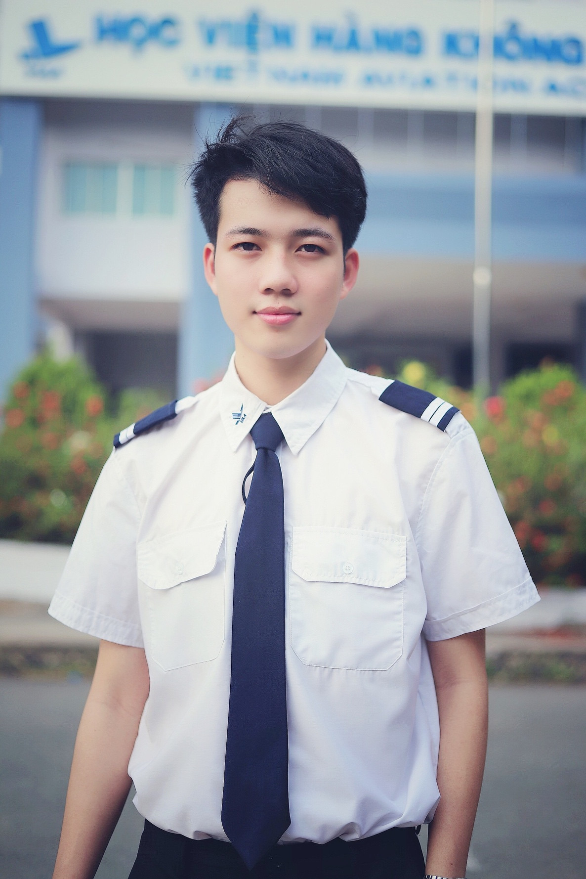Nguyễn Đình Thắng - Nam sinh viên Học viện Hàng không Việt Nam.