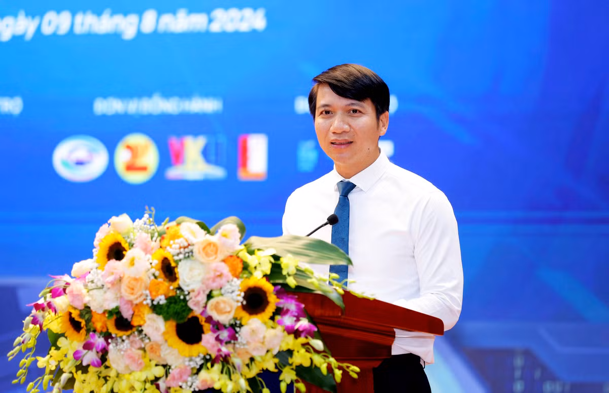 Anh Nguyễn Ngọc Lương – Bí thư thường trực T.Ư Đoàn, Chủ tịch T.Ư Hội LHTN Việt Nam phát biểu tại chương trình.