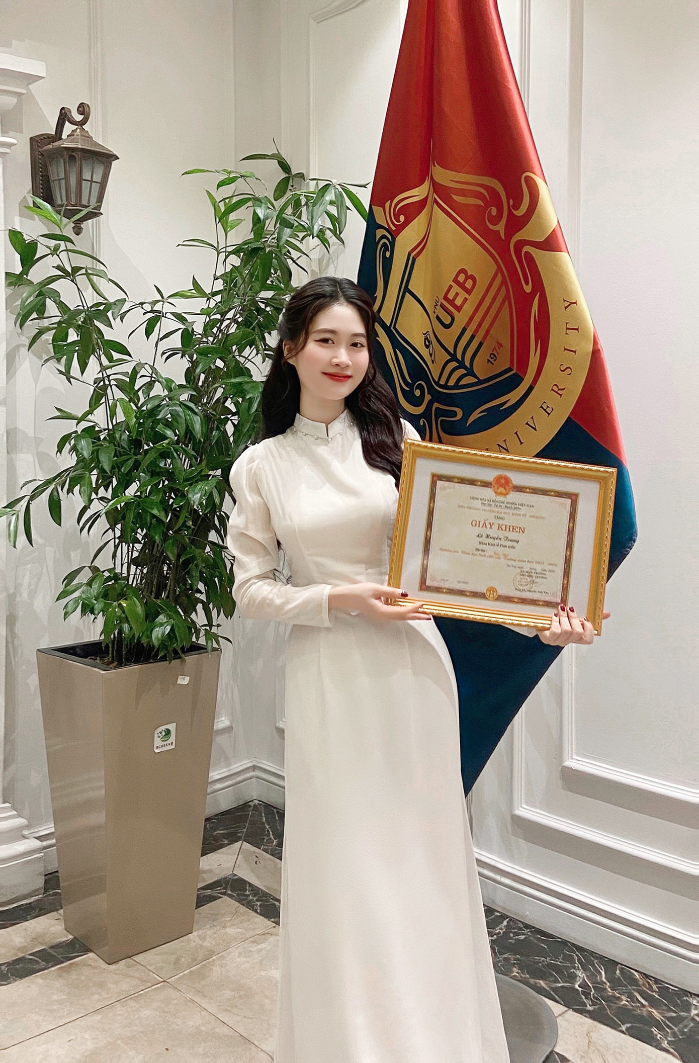 Một trong những mục tiêu lớn của Lê Huyền Trang là trở thành giảng viên đại học.